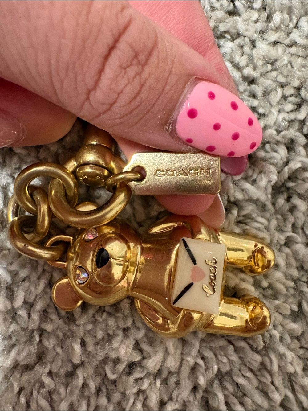 Coach Valentine’s Day Bear Bag Charm - Picture 2 of 3